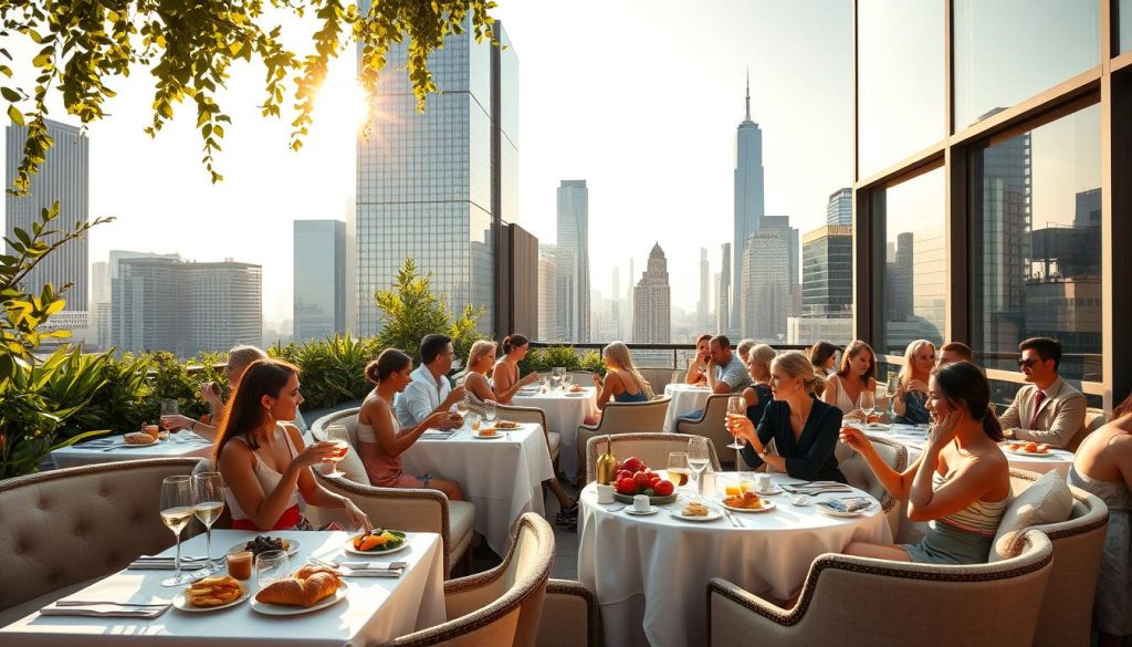 Brunch at an Upscale Rooftop Dining NYC Destination