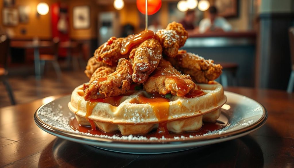 Chicken and waffles comfort food detroit