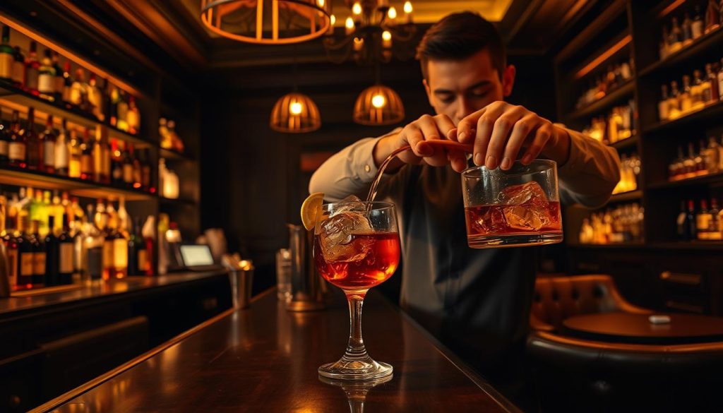Elevated mixology and leather-aged cocktails