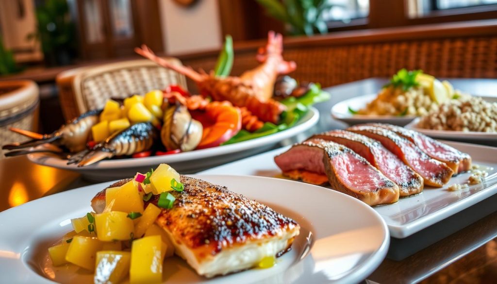Mama's Fish House seafood dishes
