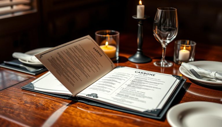 carbone las vegas menu