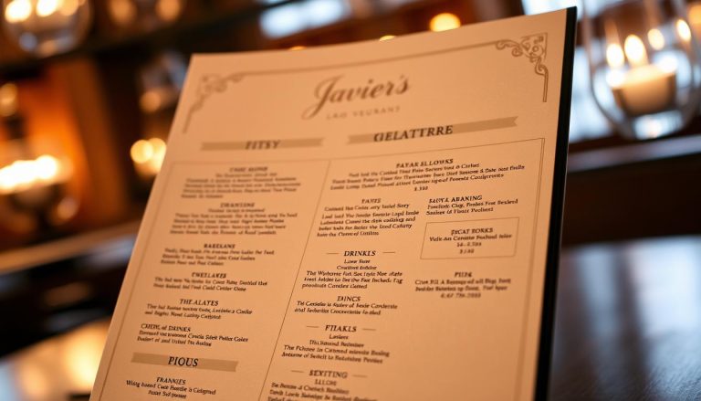 javier's las vegas menu