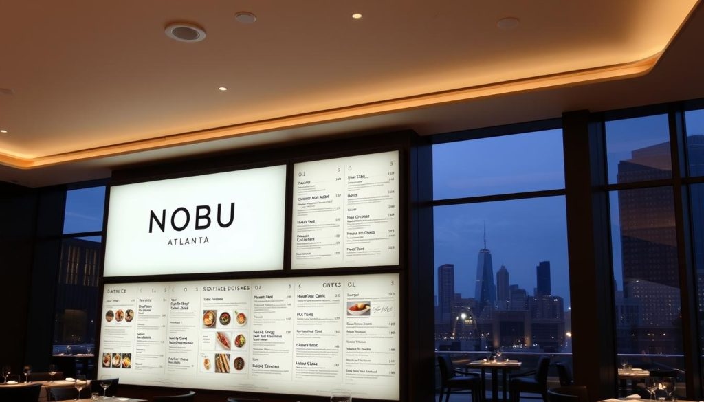 nobu atlanta menu