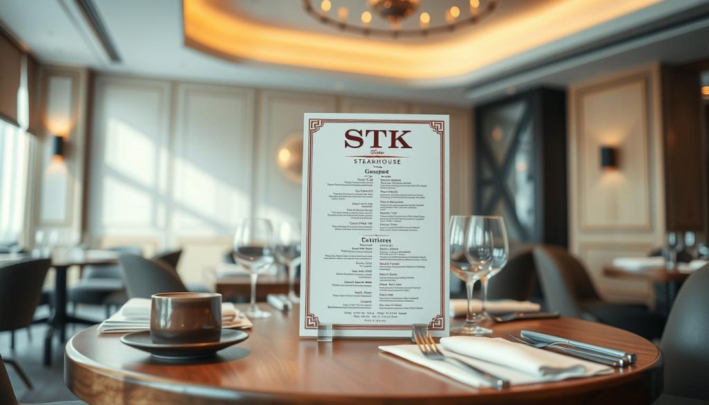 stk steakhouse chicago menu