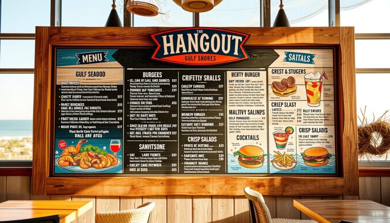 the hangout gulf shores menu