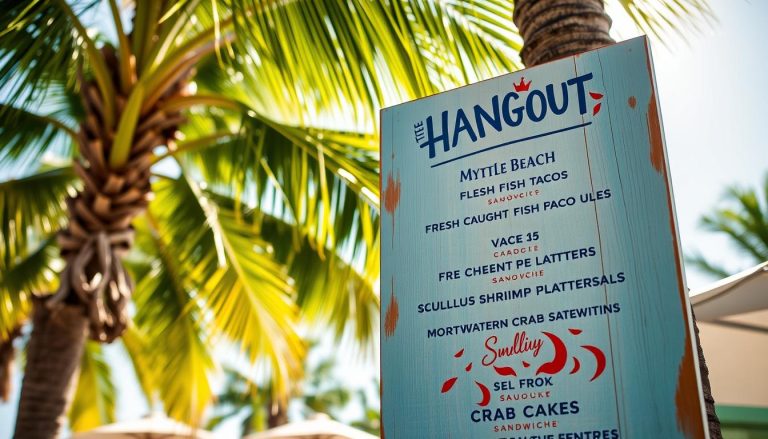 the hangout myrtle beach menu