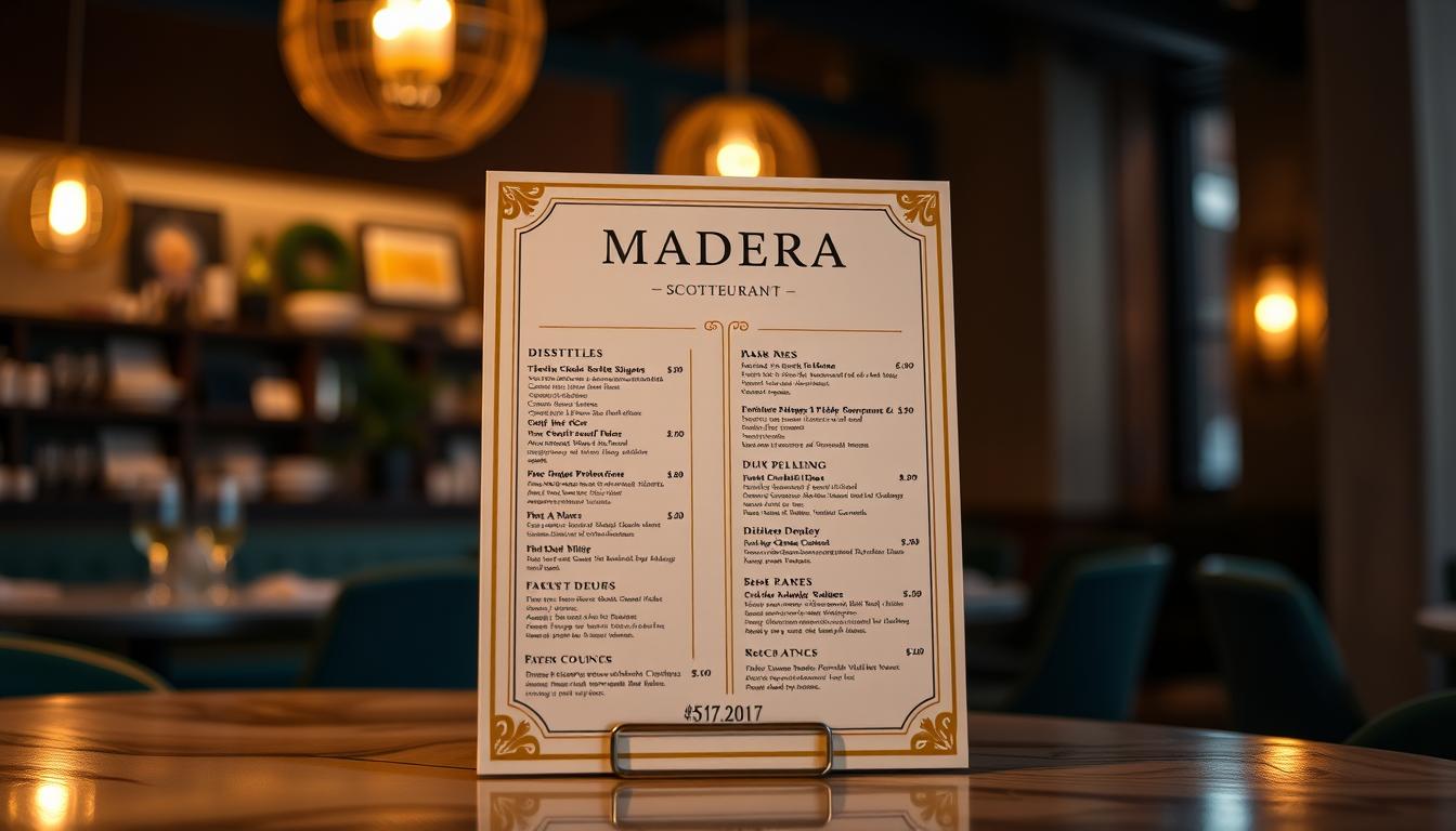 toca madera scottsdale menu