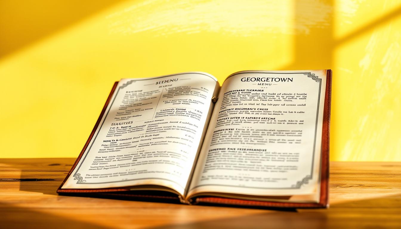 yellow georgetown menu