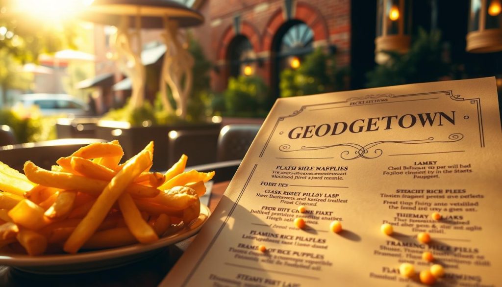 yellow menu in georgetown side dishes