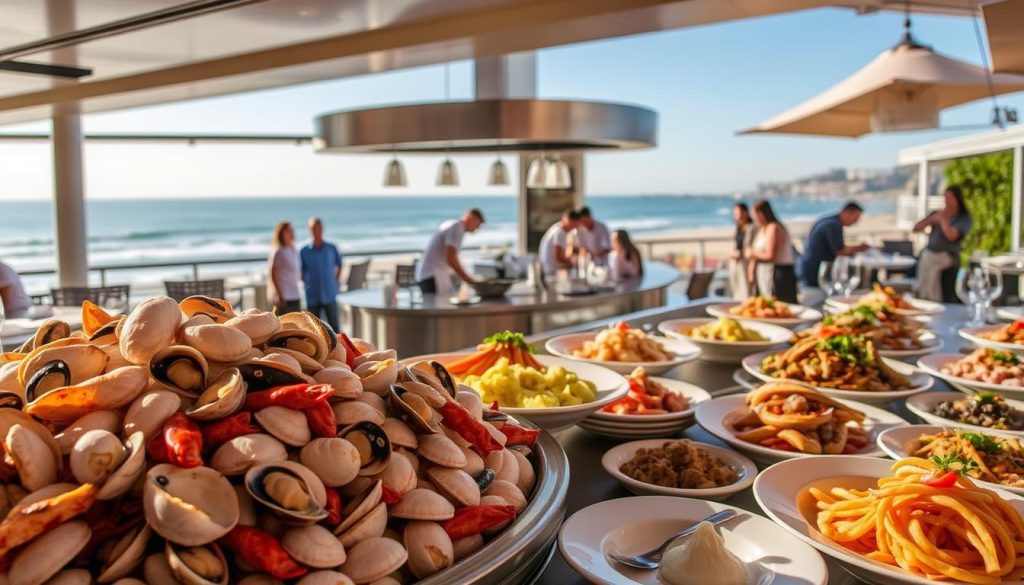 Joey Newport Beach food options including fresh seafood