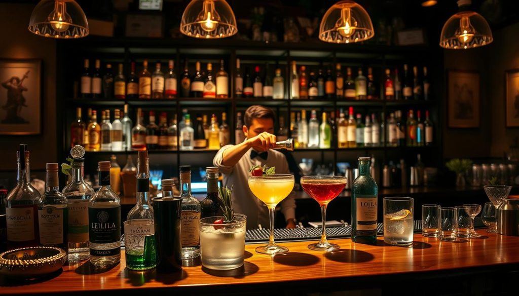 Leila San Diego craft cocktails and beverage selection