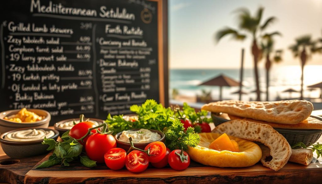 Mediterranean food menu San Diego fresh ingredients
