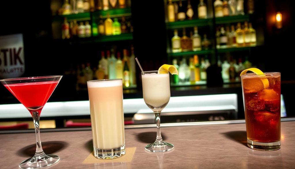 STK Charlotte craft cocktails and happy hour drinks