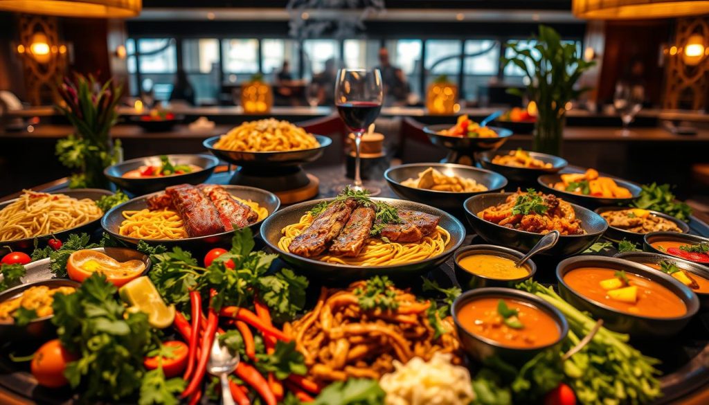 TAO LA dining options main courses