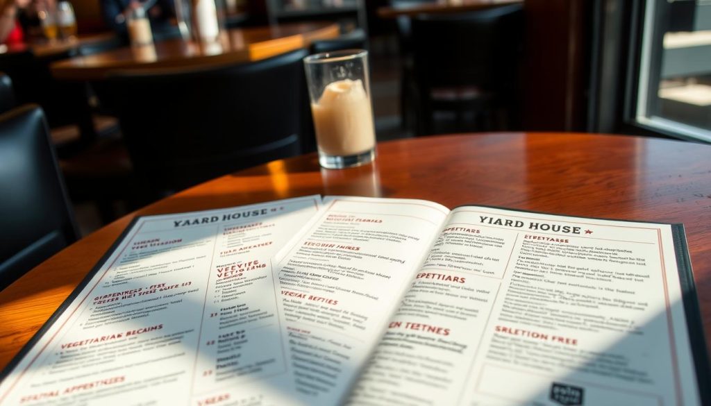 Yard House Tampa menu options