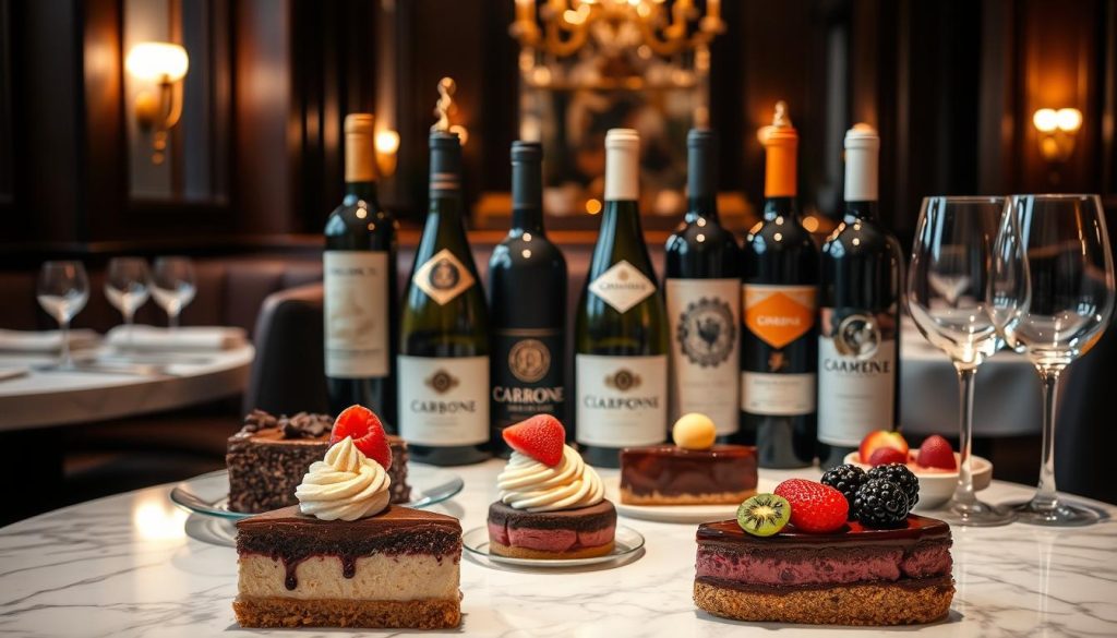 carbone new york menu desserts and wine selection
