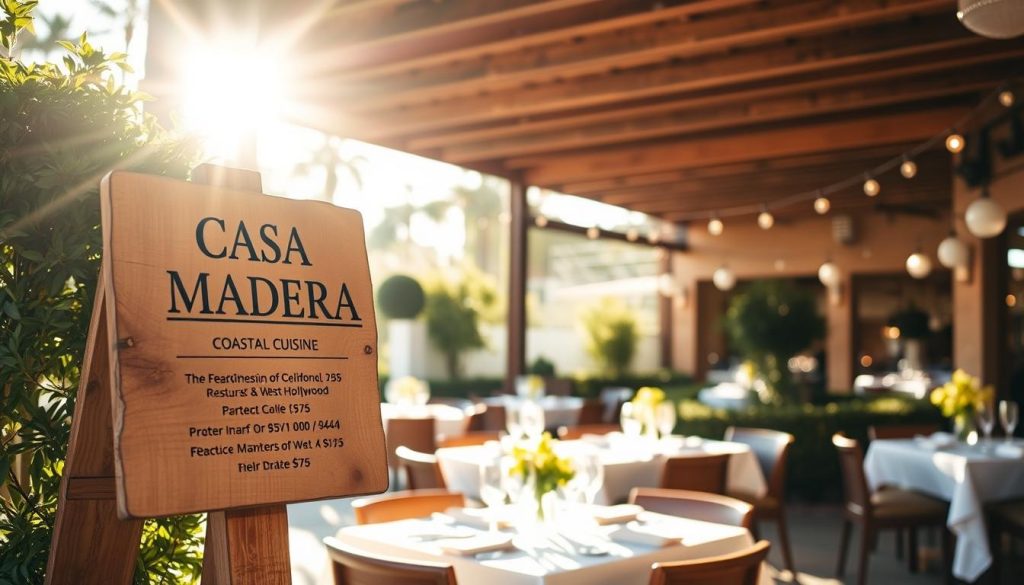 casa madera food prices west hollywood menu