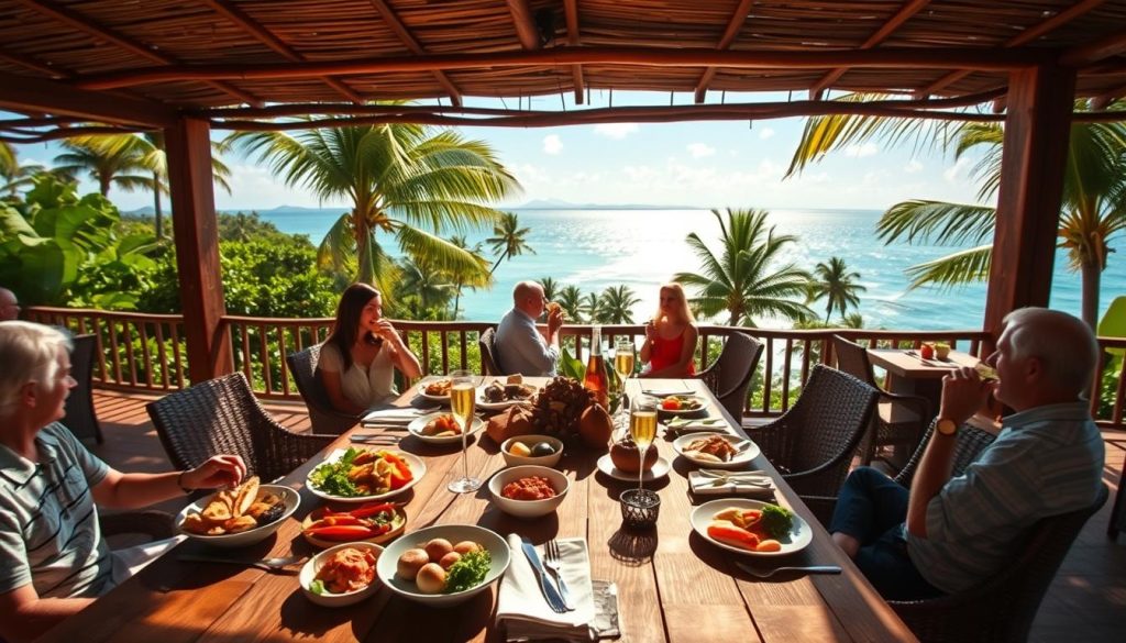 castaway brunch menu experience with panoramic views