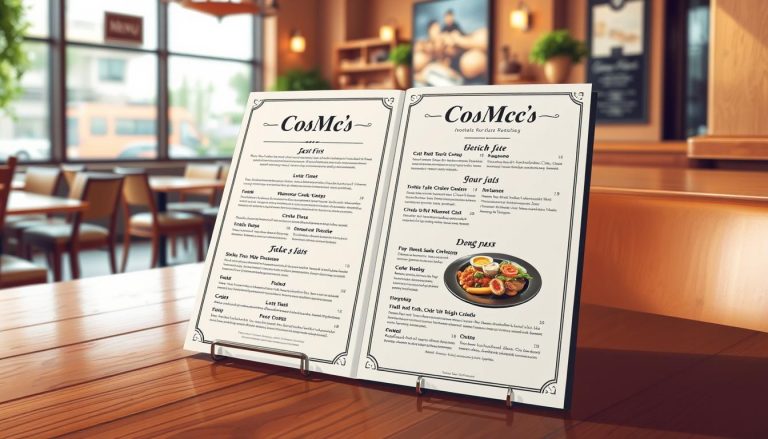 cosmc's bolingbrook menu