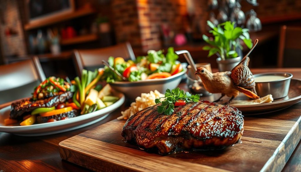 fine dining Texas cuisine main courses