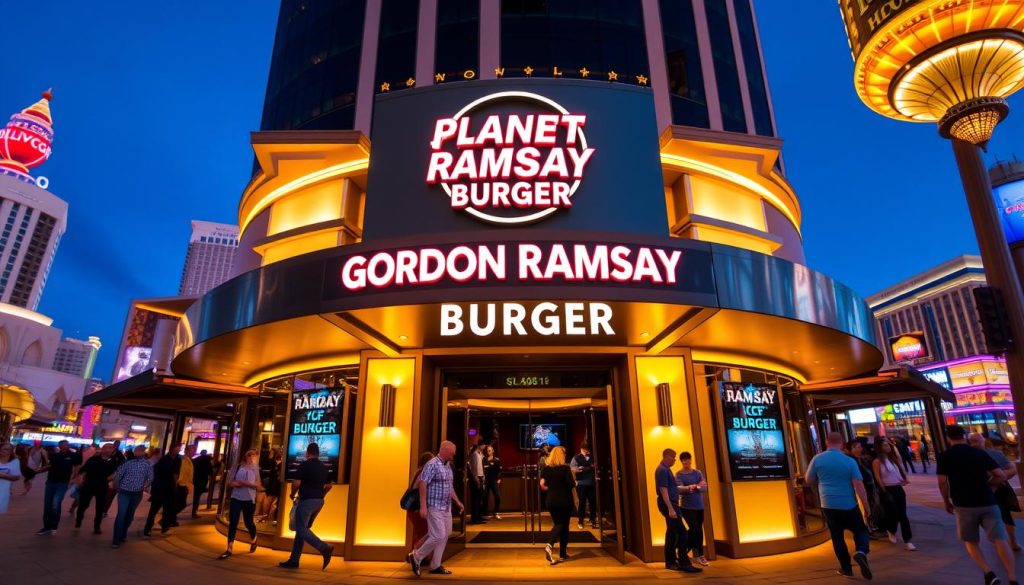 gordon ramsay burger planet hollywood location entrance