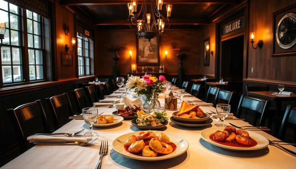 ida claire dinner options seafood
