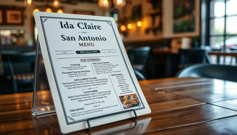 ida claire san antonio menu