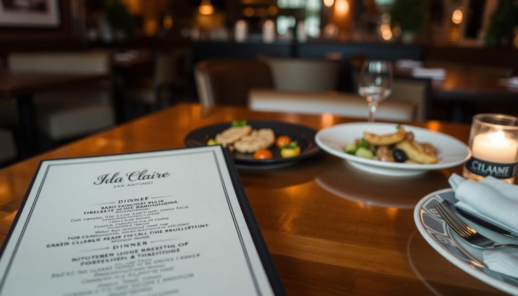 ida claire san antonio menu dinner selections