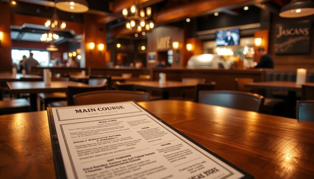 jason aldean menu main courses