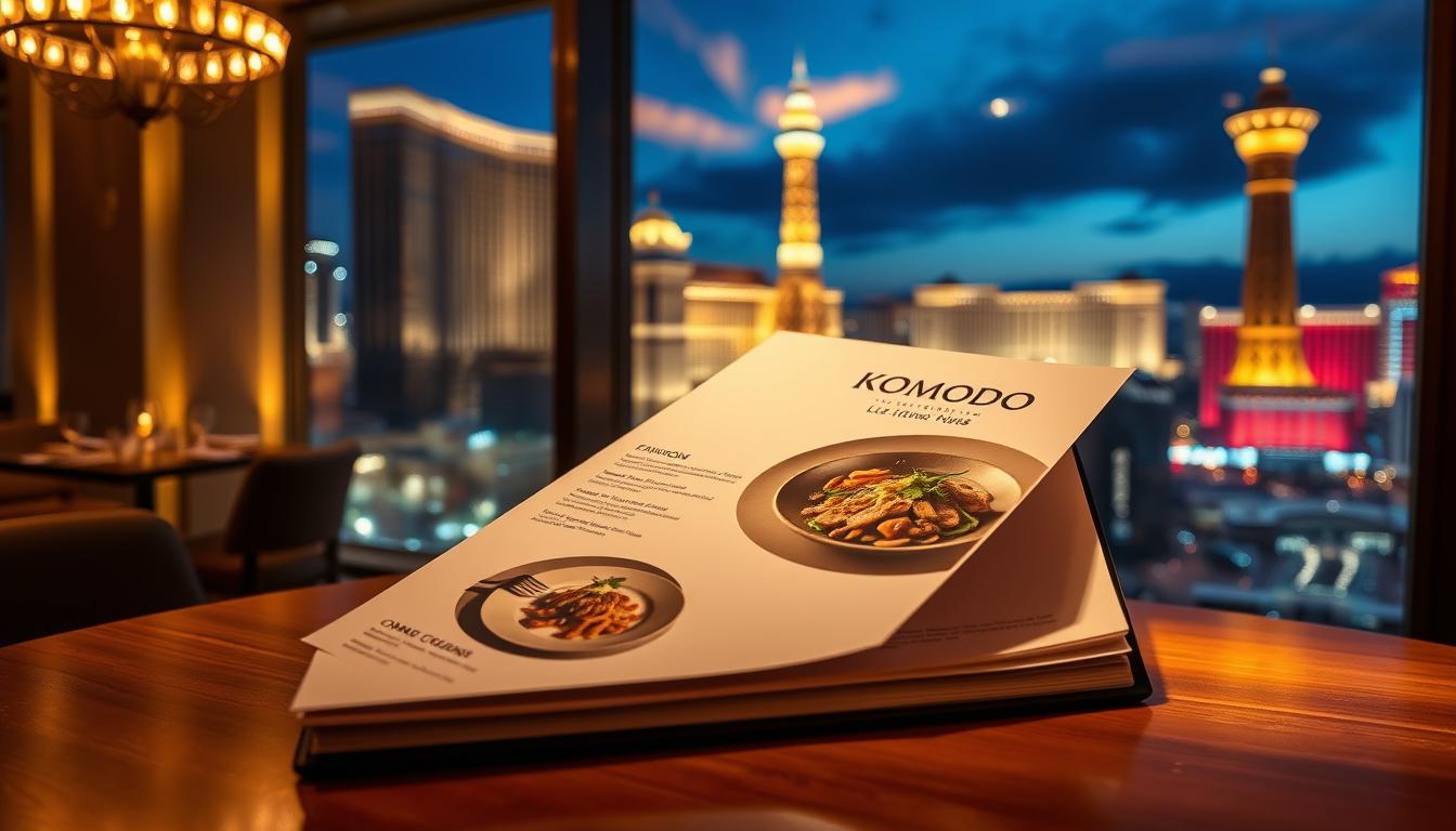 komodo las vegas menu