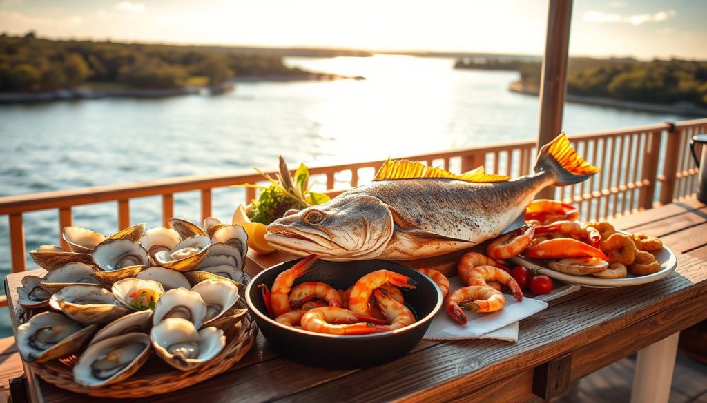 local seafood at quarterdeck hilton head