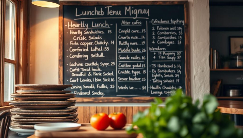 lunch menu