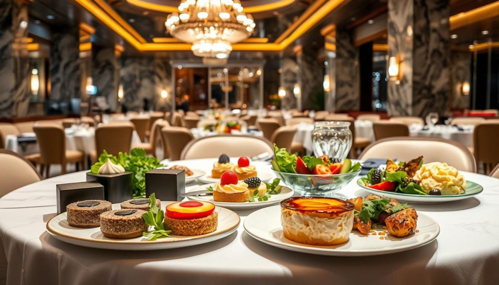 marble room dessert options and side dishes