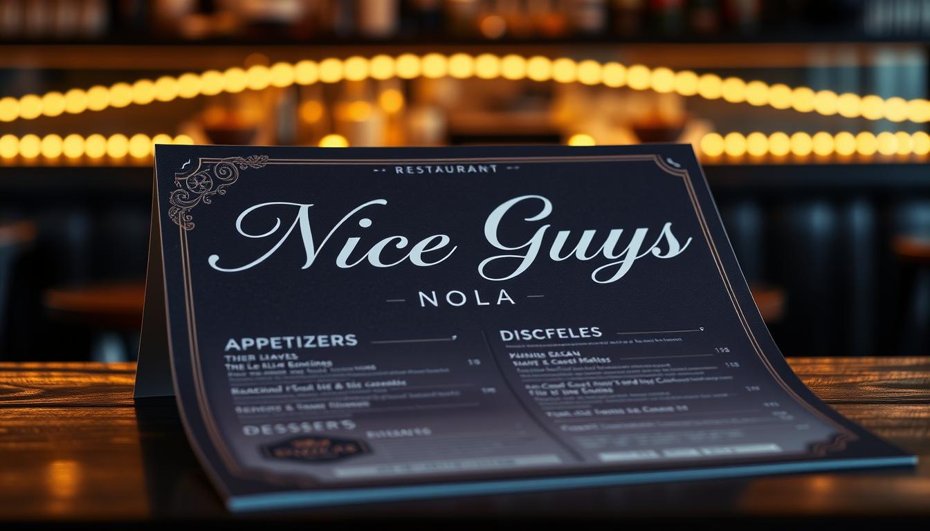nice guys nola menu