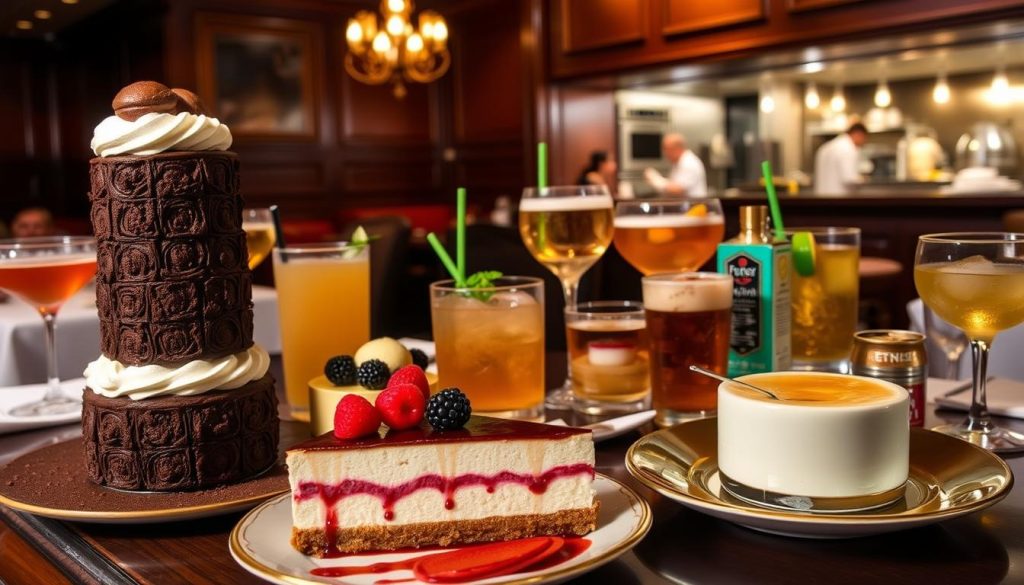 peter luger las vegas restaurant desserts and beverages