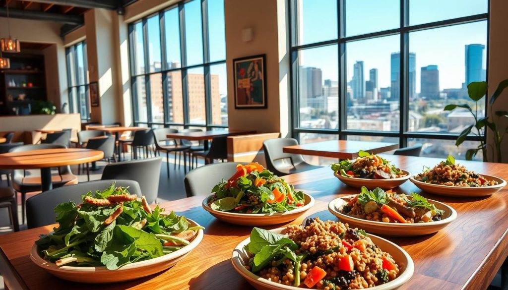 plant-based options at Sixty Vines Charlotte