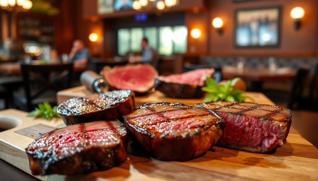 premium steak selection at Ray's on the River