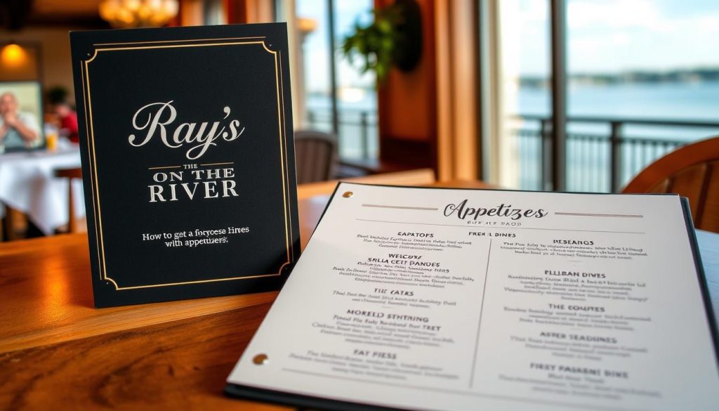 ray's on the river menu appetizers and seafood selections
