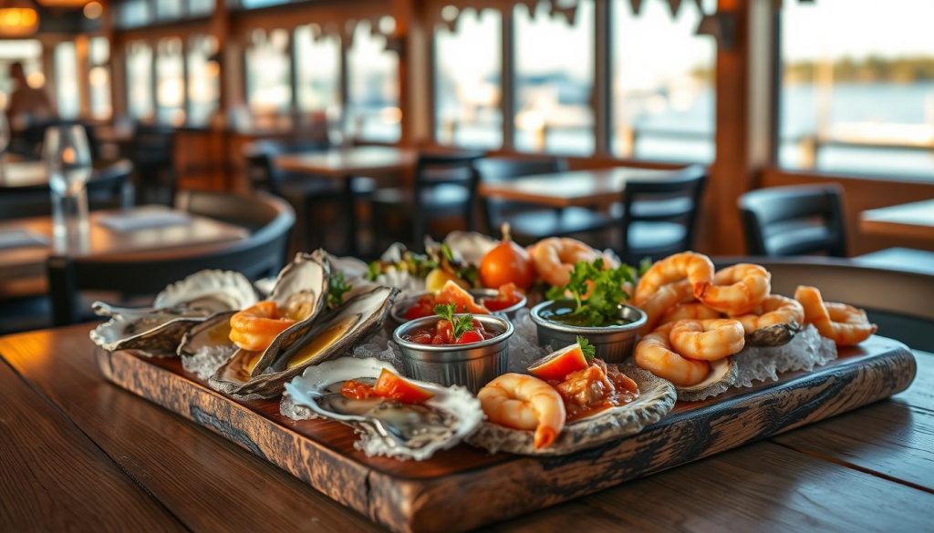 seafood menu at the boathouse appetizers and raw bar selections