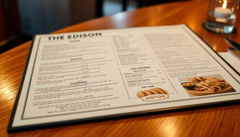 the edison lake buena vista menu