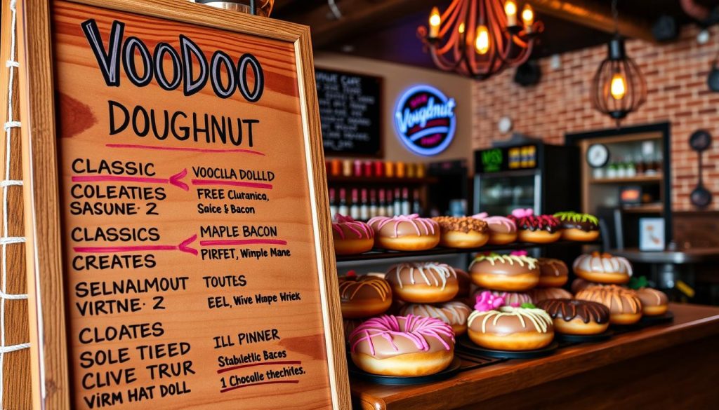 voodoo doughnut flavors orlando menu display