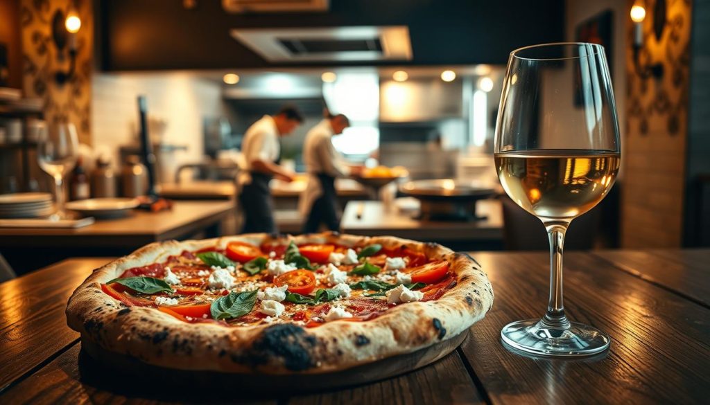 wood-fired pizza Mediterranean specialties