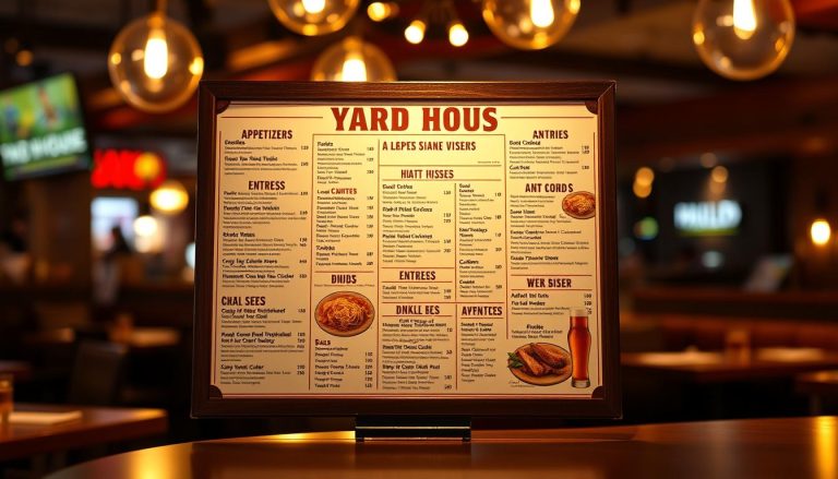 yard house lombard menu