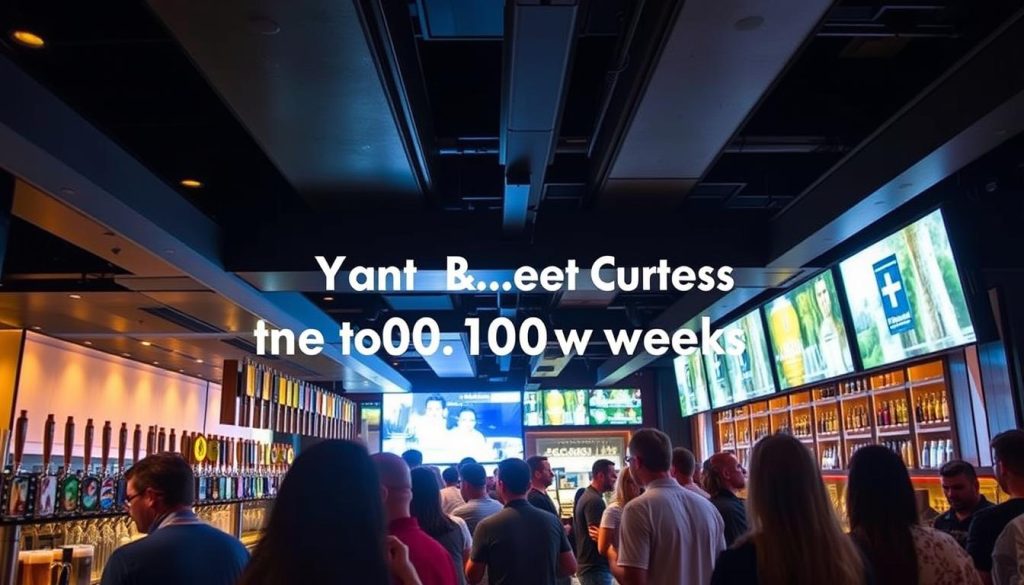 yard house orlando beer selection with 100 draft beers on tap
