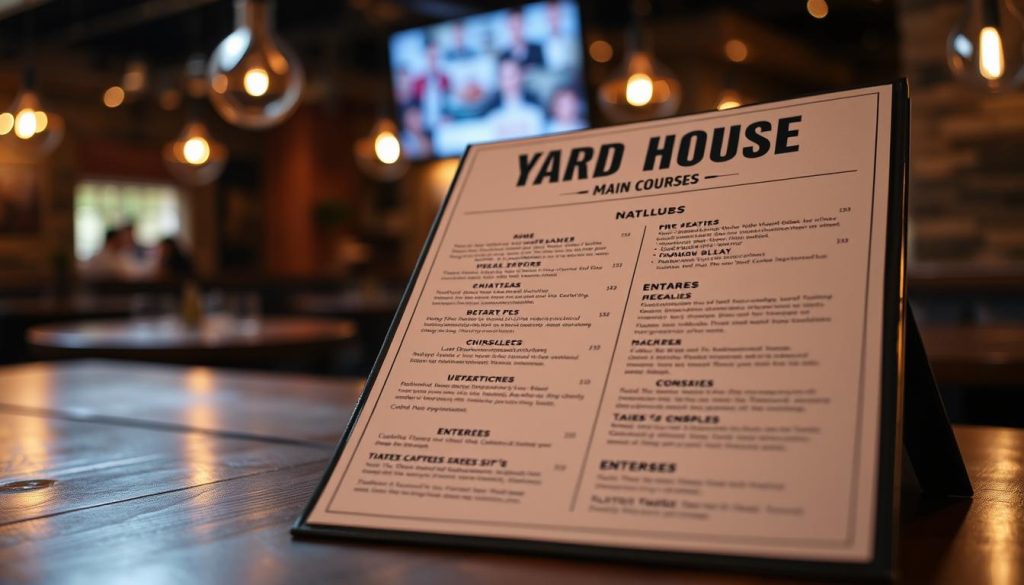 yard house tampa menu prices