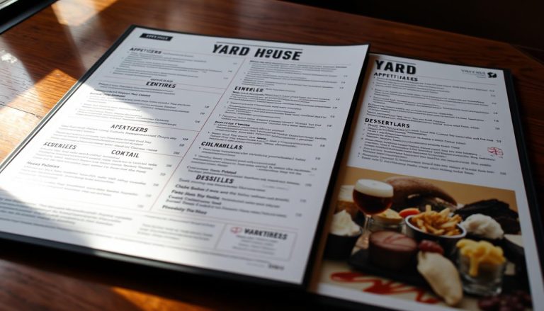 yard house troy menu
